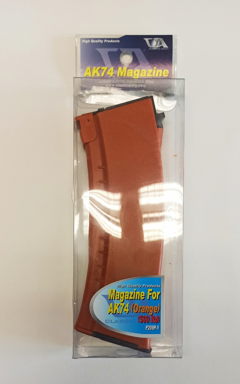 Магазин бункерный (Classic Army) АК 500ш пластик (P209P-1) (Orange)