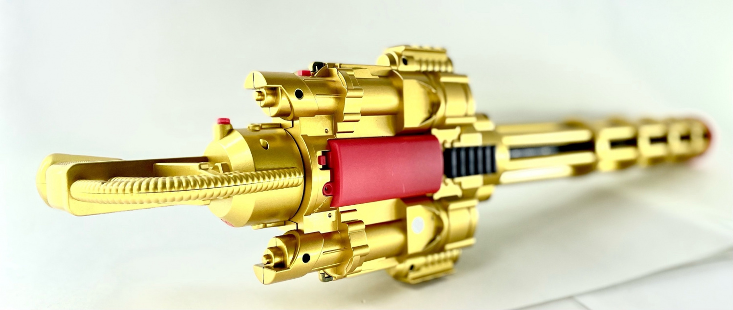 Minigun Пулемет Гатлинга Орбизольный Золотой