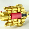 Minigun Пулемет Гатлинга Орбизольный Золотой